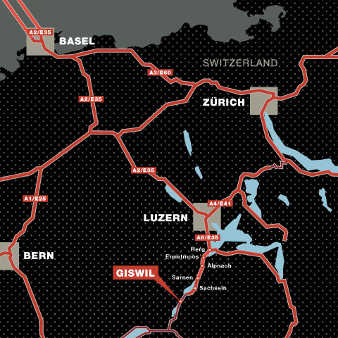 Switzerland - overview map
